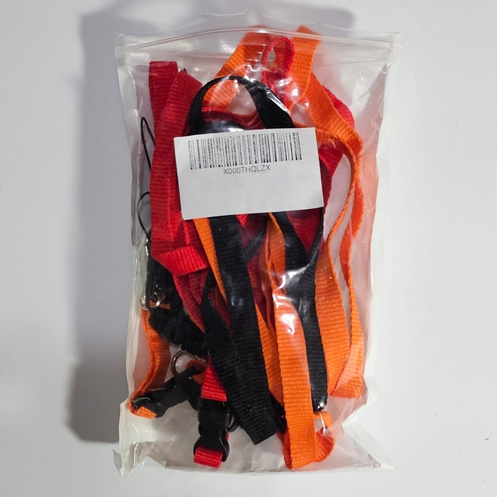 ❤️‍🔥$4~ NEW! x5 22" Polyester Neck Lanyards With J-Hooks & Buckles